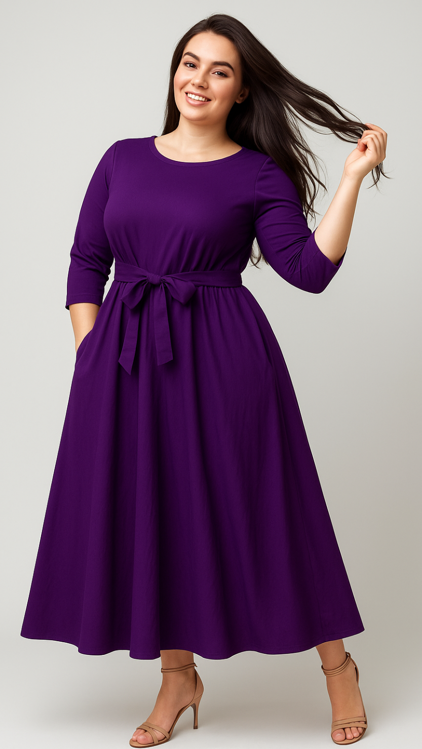 Abito mod. AURORA lungo con fiocco - art. TE0001