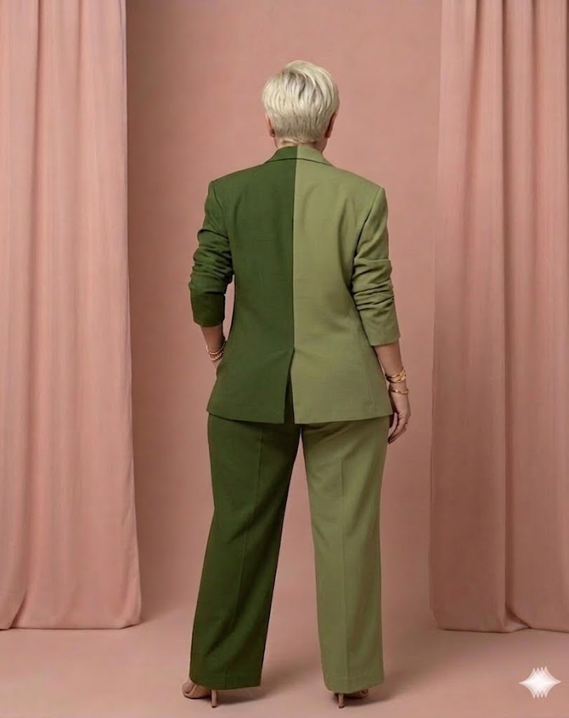 Tailleur curvy VITTORIA bicolor elegante